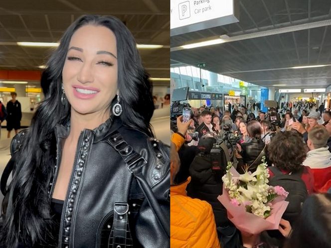 Tak fani powitali Justynę Steczkowską na lotnisku. Były łzy i tulenie. "Byłaś najlepsza"!