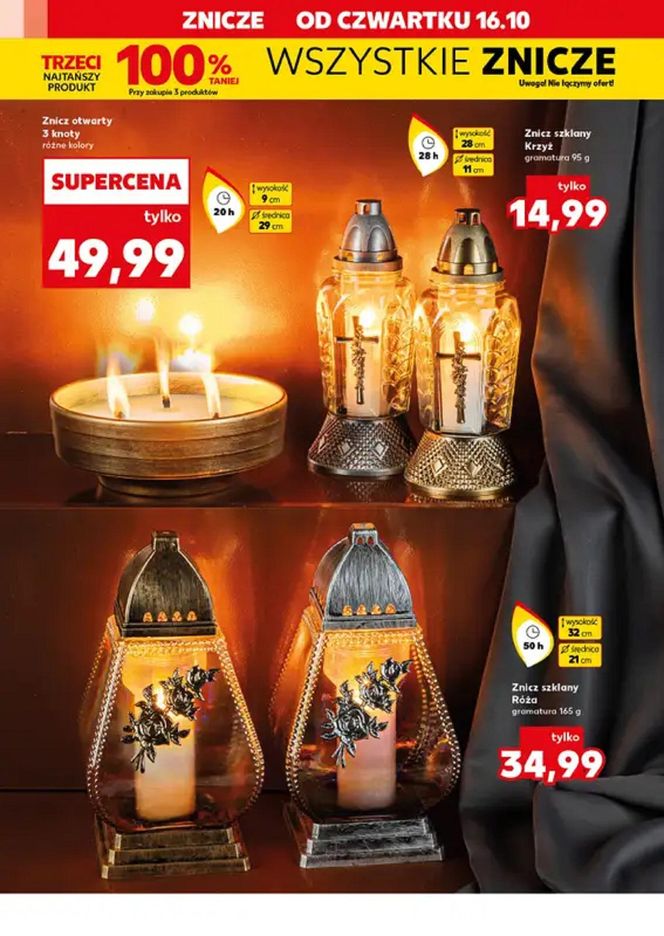 Ceny zniczy - Kaufland