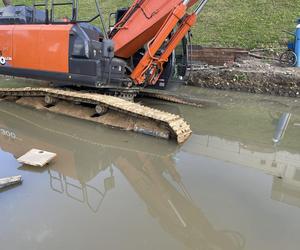 S86, węzeł Agata znów zalana. 