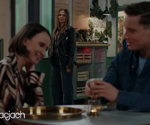 Pierwsza miłość po wakacjach nowy sezon. Melka (Ewa Jakubowicz), Marta (Honorata Witańska), Piotrek (Michał Mikołajczak)