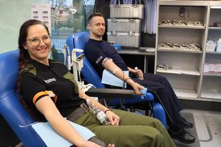 Oddawali krew w szczytnym celu - Za nami 6 w tym roku zbiórka krwi pod KWP