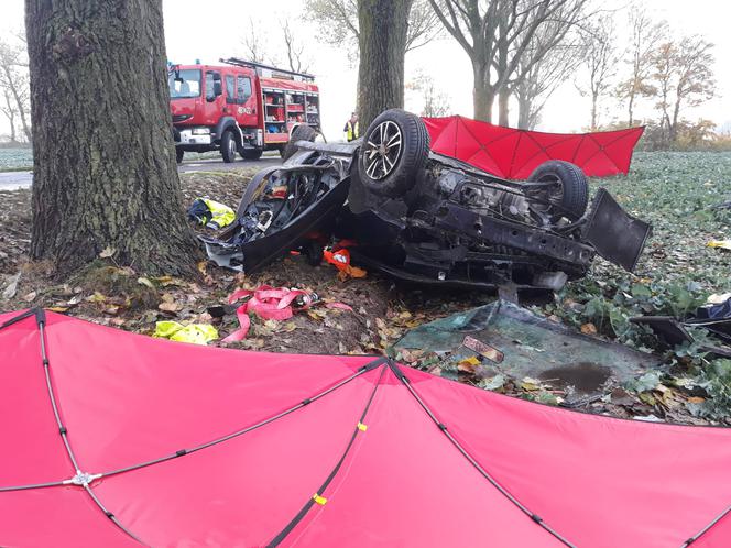 Dwie osoby nie żyją. Tragedia na drodze w pow. kościańskim