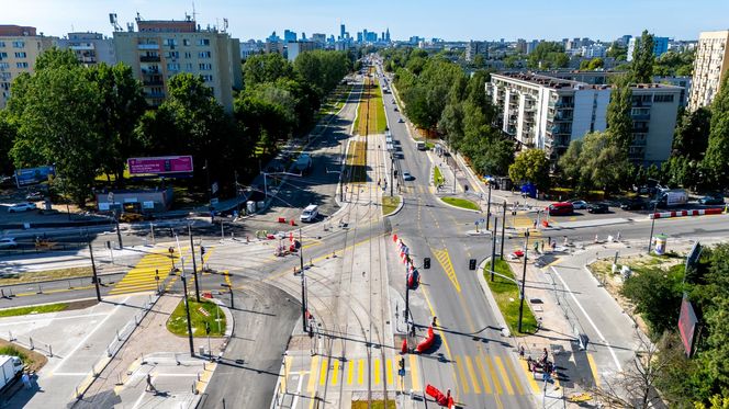 Tramwaj na Stegny w Warszawie w przeddzień otwarcia