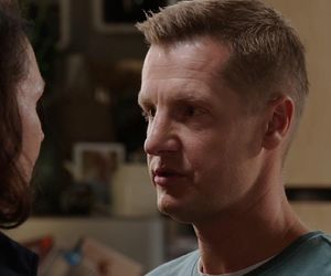 	M jak miłość odc. 1851. Marysia (Małgorzata Pieńkowska), Paweł (Rafał Mroczek)