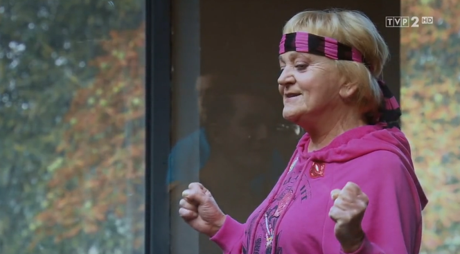 M jak miłość odcinek 1416, Kisielowa (Małgorzata Różniatowska) na siłowni