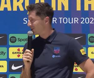 Wtopa FC Barcelona podczas prezentacji Lewandowskiego! Te sceny obiegły świat, konsternacja polskiego piłkarza