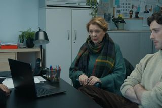 	Barwy szczęścia odc. 3202. Marcin Kodur (Oskar Stoczyński), Józefina Rawiczowa (Elżbieta Jarosik), Cezary (Marcel Opaliński)