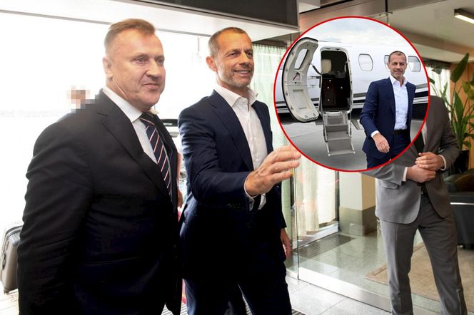 Prezes PZPN powitał prezydenta UEFA. Mamy zdjęcia [GALERIA]
