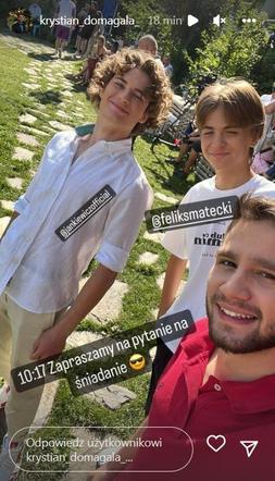 M jak miłość. Krystian Domagała (Mateusz), Jakub Jankiewicz (Antek), Feliks Matecki (Wojtuś)