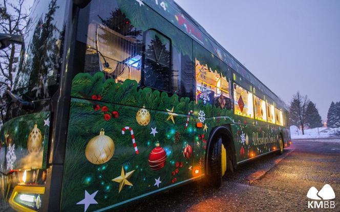 Świąteczny autobus w Bielsku-Białej