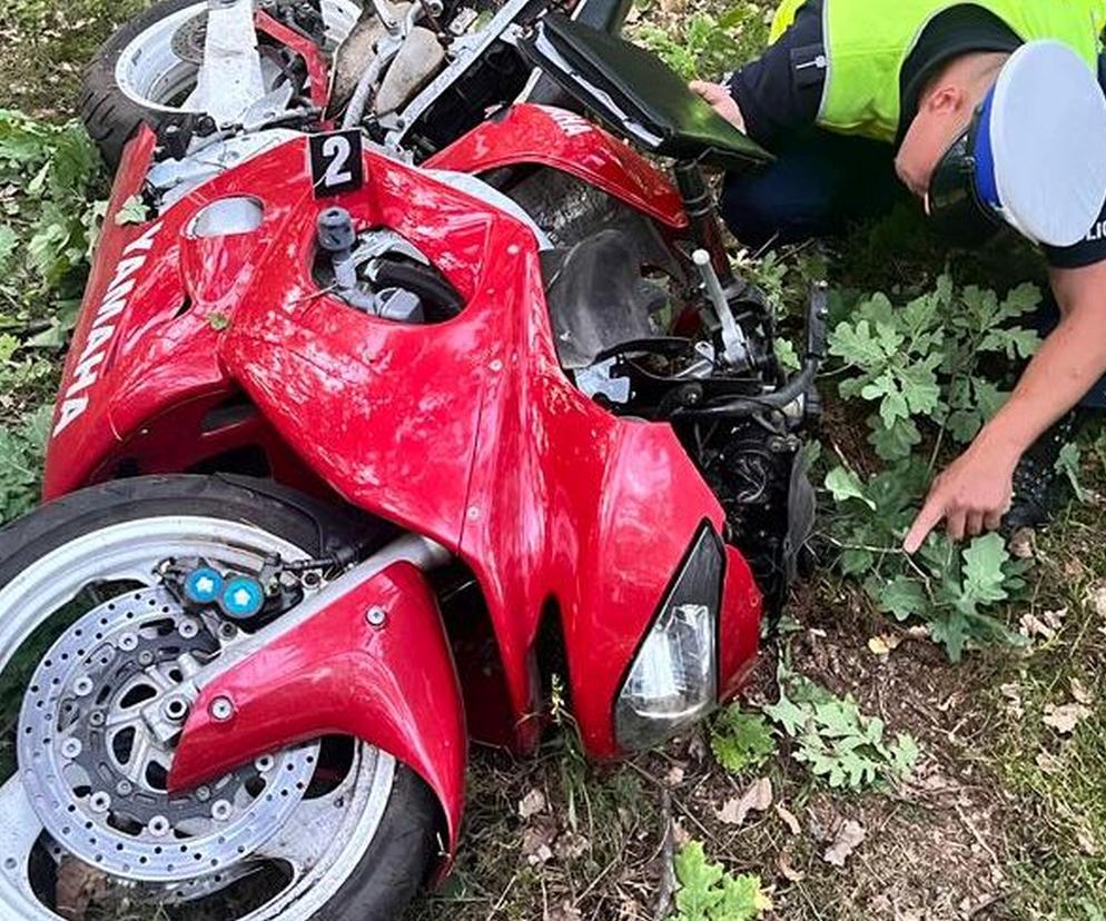 Śmierć podczas jazdy próbnej. 25-latek bez kasku i prawa jazdy testował motocykl. Tragedia w Cisowniku