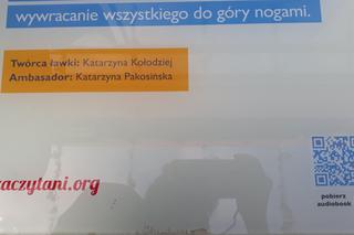 „Zaczytanym Szlakiem Ławek z wyobraźnią” po skwerze Millenium Hall!