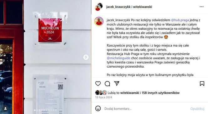 Witek Iwański, szef z gwiazdką Michelin