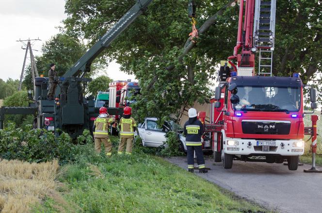 Tragiczny wypadek w Lubuskiem. Kobieta zginęła przygnieciona kontenerem wojsk USA