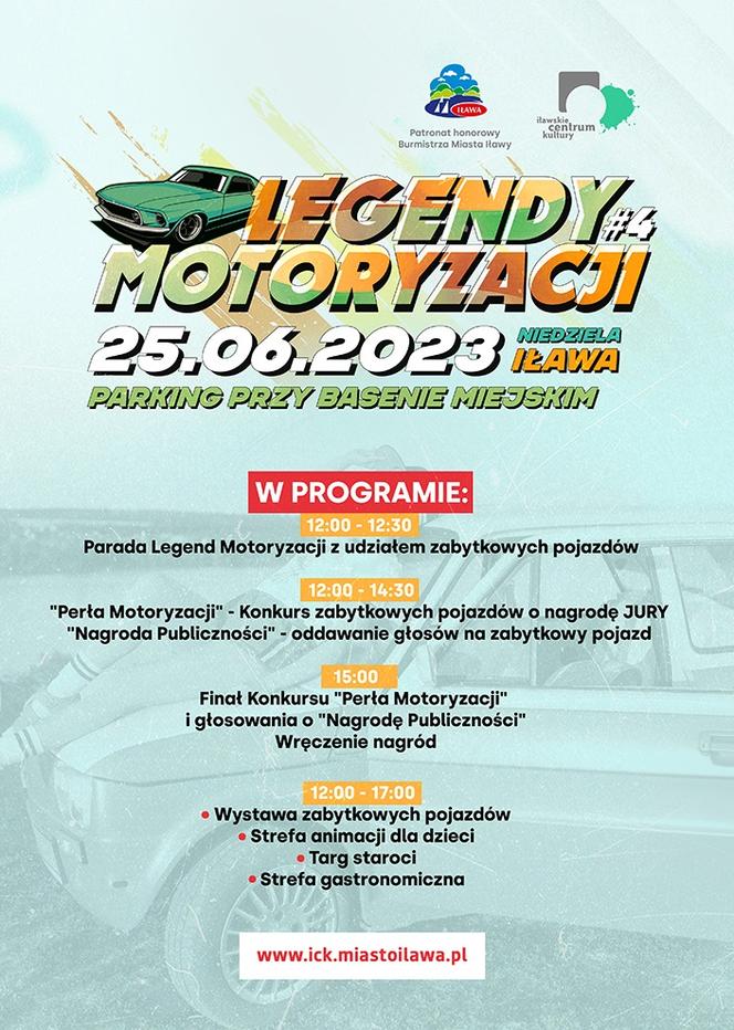 Legendy Motoryzacji już czwarty raz w Iławie plakat2