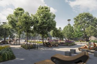 Nowy plac z zielenią na Pradze-Północ - projekt