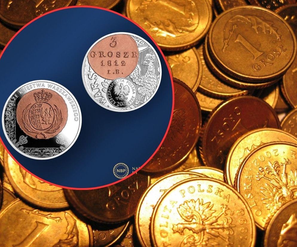 Nowa moneta NBP. Na awersie i rewersie 3 grosze, nominał to 20 zł