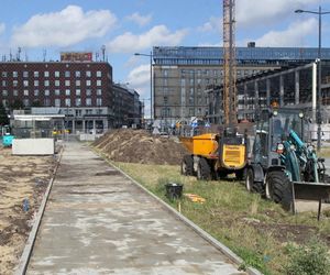 Zielona oaza na placu Powstańców Warszawy