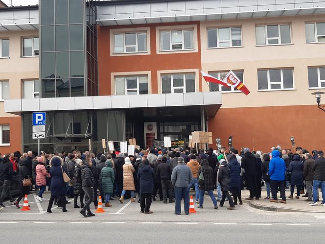Protest w Dąbrowie Tarnowskiej 