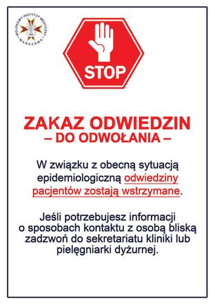 Szpital na Szaserów wstrzymuje odwiedziny chorych