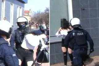 Głogów: Policjant ZDZIELIŁ PAŁKĄ protestującą. Kobieta usłyszała ZARZUTY! [WIDEO]