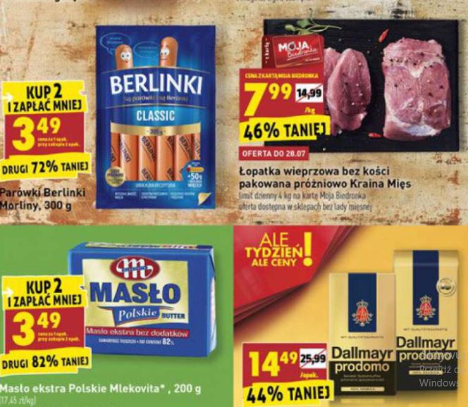 Mega promocje w Biedronce od 26 lipca