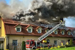 Potężny pożar w Nałęczowie. Dogaszanie trwało kilkanaście godzin