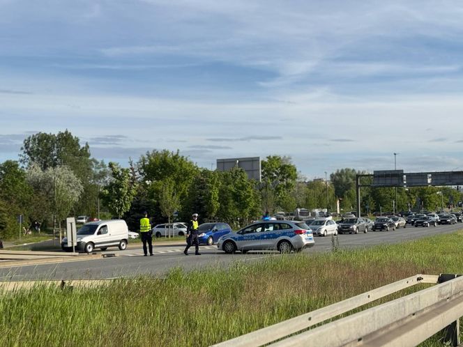 Blokada na moście Siekierkowskim (7.05.2025)