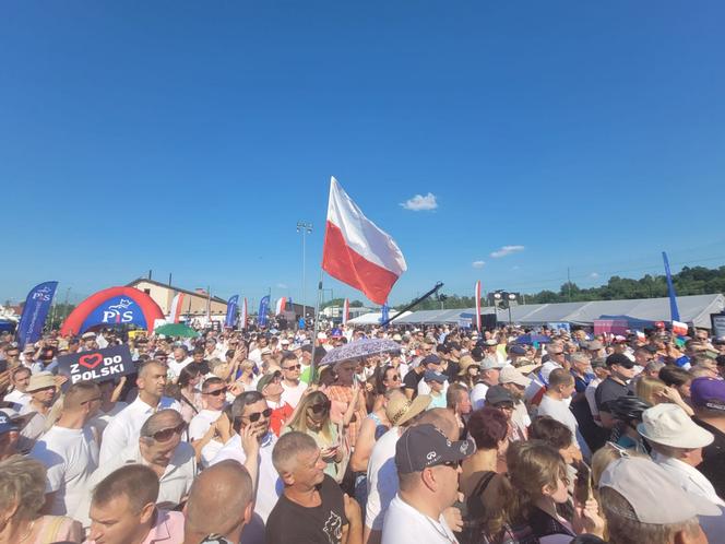 Jarosław Kaczyński na pikniku w Woli Rędzińskiej