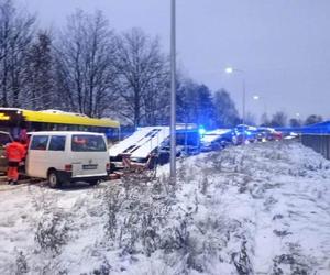 Wypadek w Tychach, rannych zostało dziewięć osób