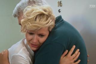 Barwy szczęścia odc. 1940. Bożena (Marieta Żukowska), Tomasz (Kazimierz Mazur)