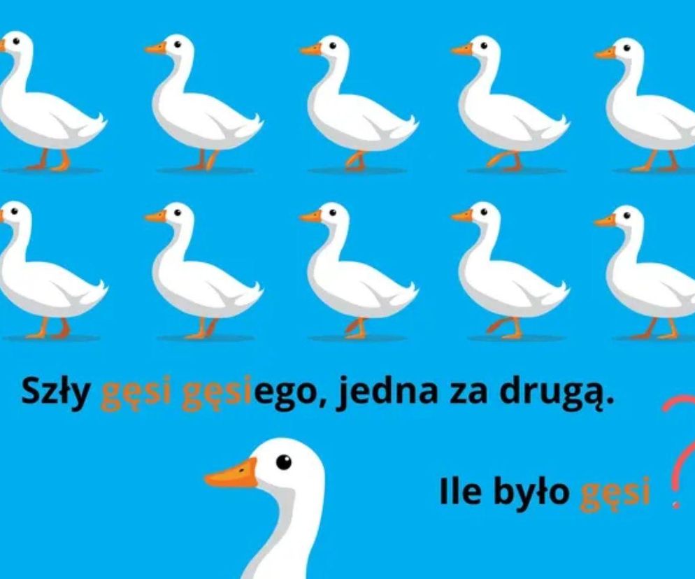 Podchwytliwa zagadka dla 2-klasistów.