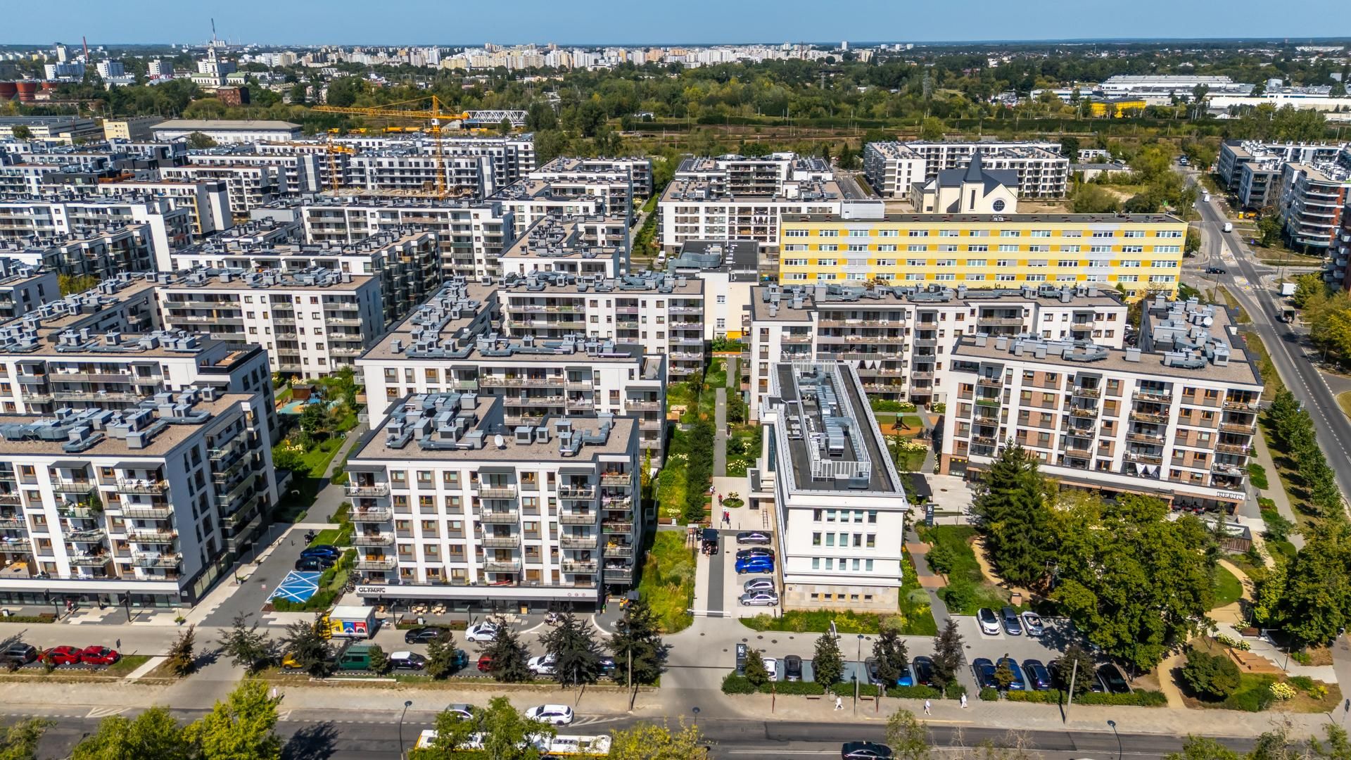 Nowe osiedla na pograniczu Kamionka i Grochowa w Warszawie