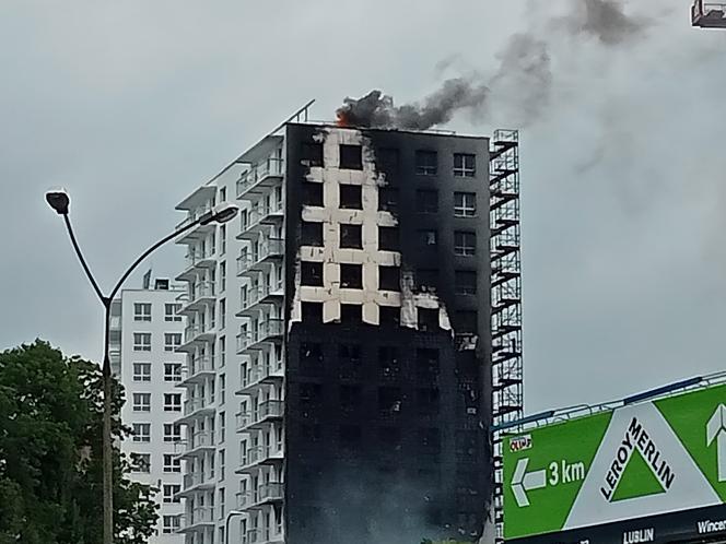 Pożar ul. Północna Lublin