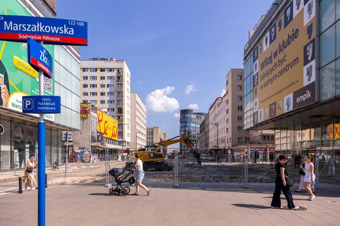 Likwidacja tunelu pod Marszałkowską w Warszawie