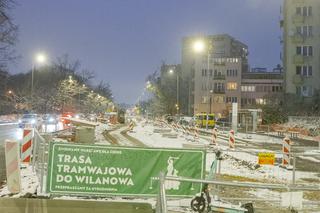 Budowa tramwaju na Wilanów opóźniona. Sprzeczne tłumaczenia inwestora i wykonawcy 