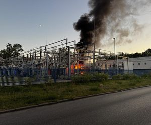 Pożar stacji przekaźnikowej