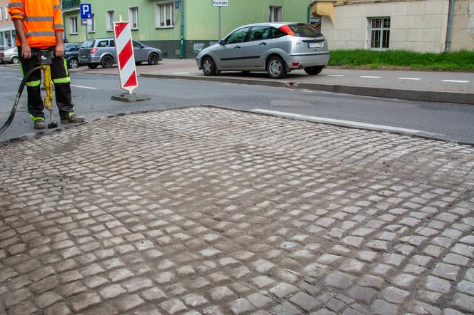 Bruk na ulicy Mickiewicza w Olsztynie