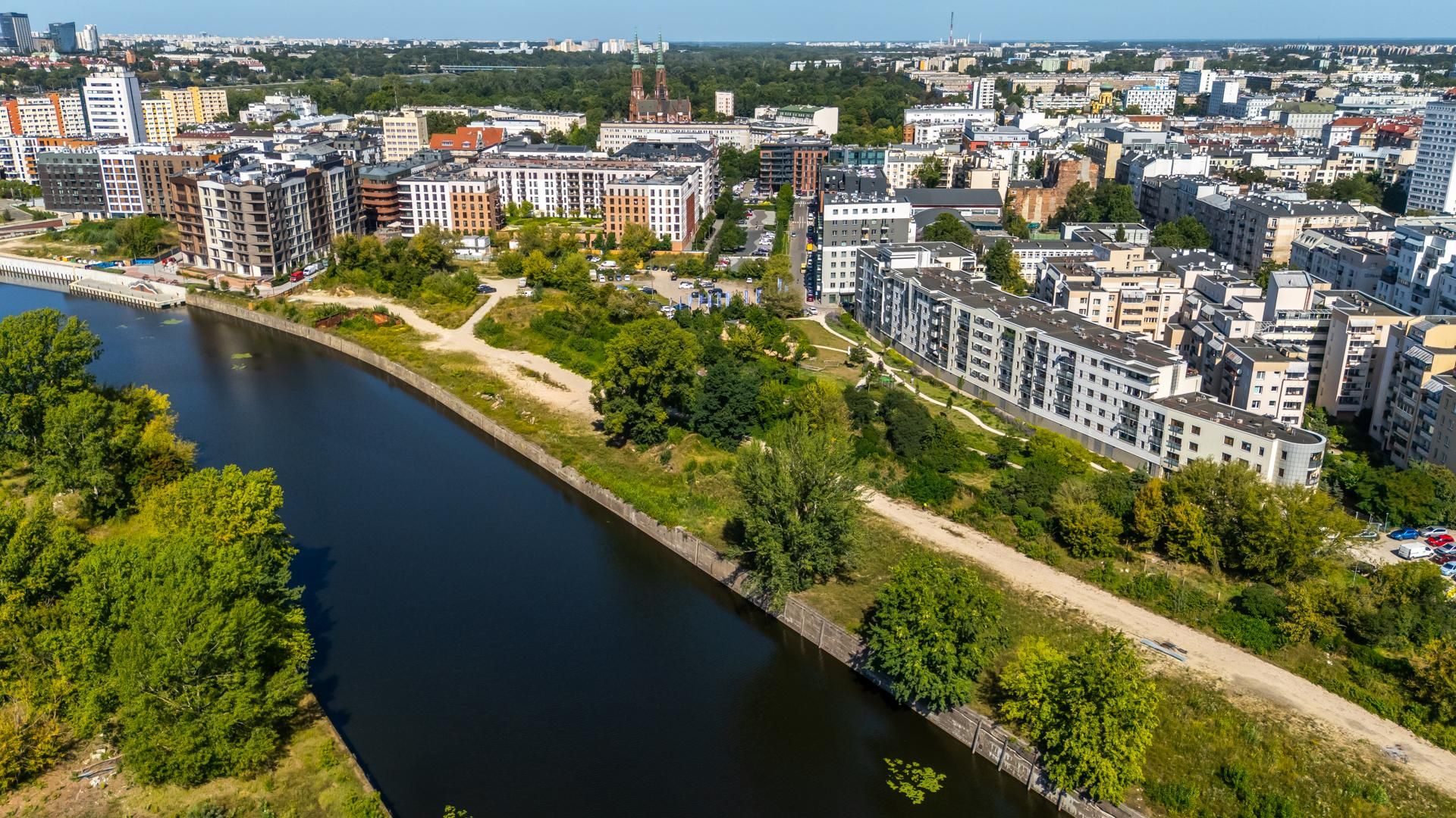 Port Praski w Warszawie z lotu ptaka