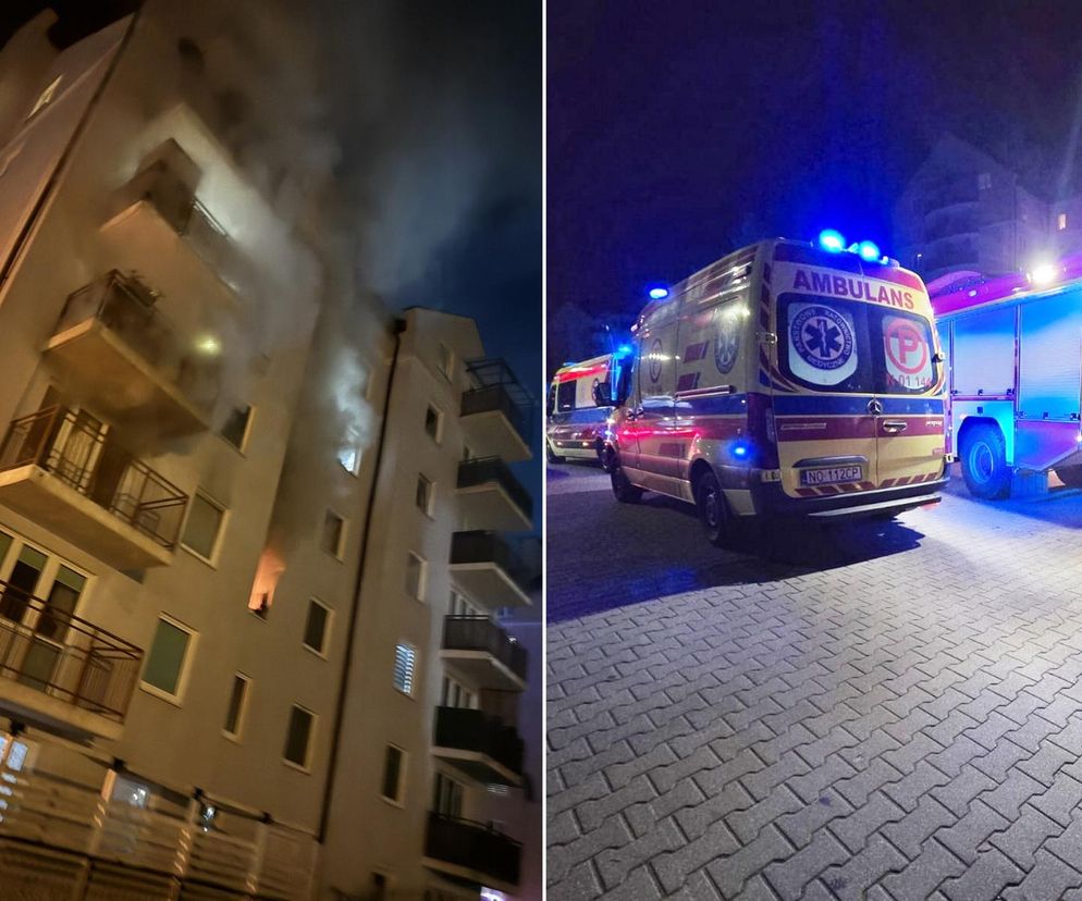 Olsztyn. Tragiczny pożar w bloku. Nie żyje kobieta