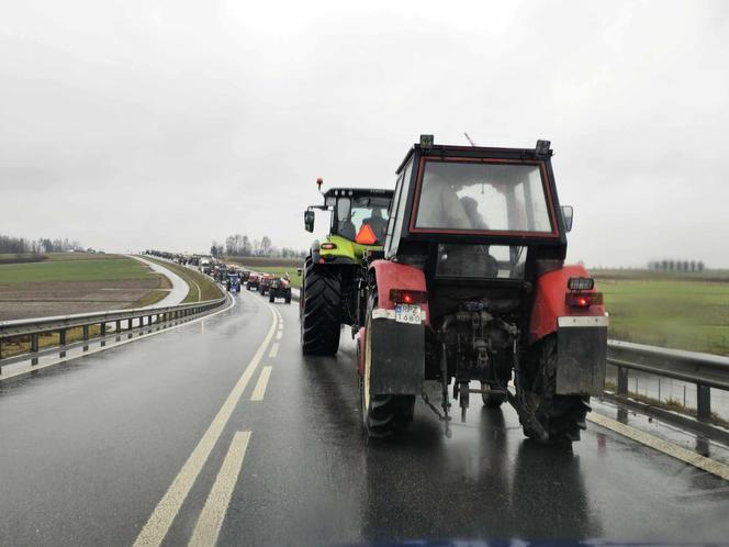 Protest rolników z Podkarpacia w Przeworsku