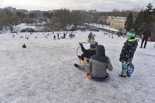 Warszawiacy wylegli na sanki