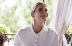 Karol i Marta Nawroccy na obiedzie u rodziny spod Kolbuszowej, na stole same smakołyki