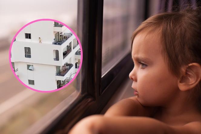 Dziewczynka przy oknie