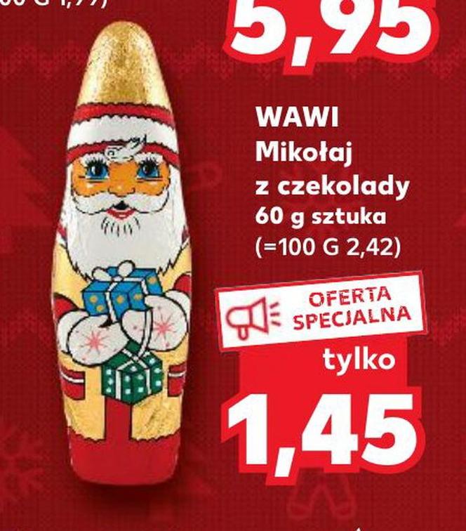 Mikołaj z czekolady WAWI 1,45 zł/60 g