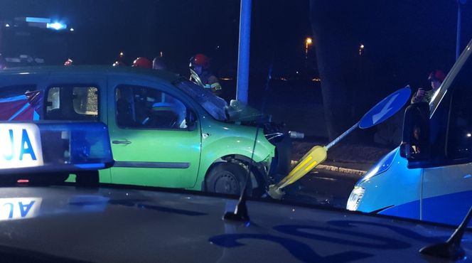 Wypadek na al. Grunwaldzkiej w Elblągu