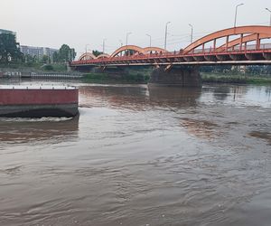 Mieszkańcy Wrocławia z zaniepokojeniem obserwują rzekę Odrę przepływającą pomiędzy osiedlami Kleczków i Różanka