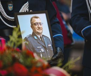 Pogrzeb komendanta policji w Bieruniu 
