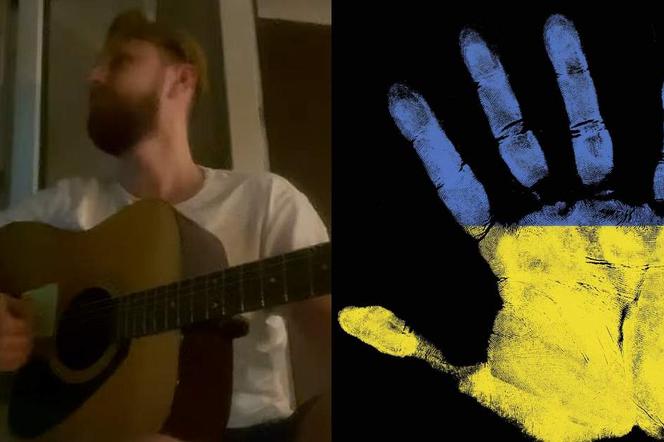 Ten utwór rozrywa serce na kawałki. Ukraiński gitarzysta gra z syreną alarmową