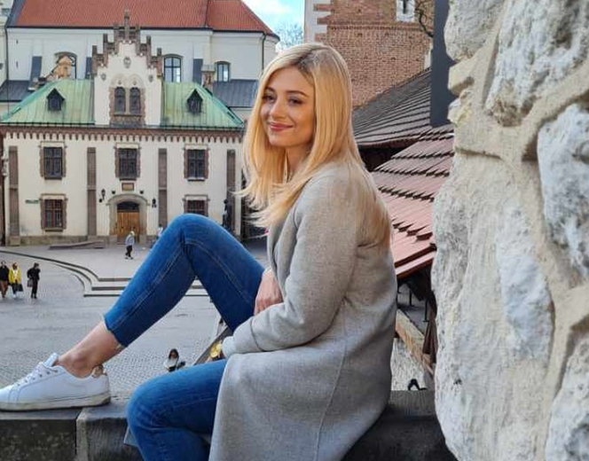 Adriana Kalska na planie "Papiery na szczęście"